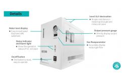 China High Pressure PEM Hydrogen Generator For FID GC 1000ml/Min supplier