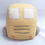 Customized PP Cotton Stuffed Toys Plush Little Yellow Car Polyester Fabric for sale