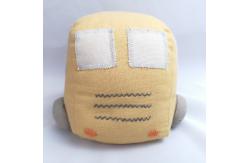 China Customized PP Cotton Stuffed Toys Plush Little Yellow Car Polyester Fabric supplier