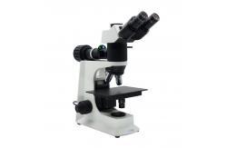 China WF10x/18 Eyepiece Halogen Lamp Microscope Trinocular Metallurgical Microscope supplier
