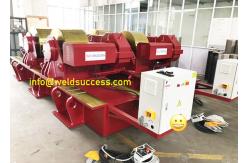 China 500T Conventional Tank Turning Rollers , Bolt Adjustment Pipe Welding Rotator Hand Control supplier