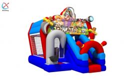 China Commercial Inflatable Combos Pirate Inflatable Bouncy House With Slide For Kids supplier