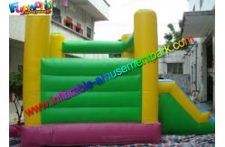 China Minion Inflatable Bouncer Slide , Castle Combo Units Green / Yellow supplier