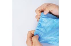 China 0.5cm Stripe Blue Esd Antistatic Sleeve For Cleanroom Lint Free supplier