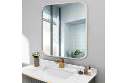 China Brushed Bending Aluminium Square Mirror Frames Rectangular Rounded Corners supplier