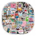 Waterproof Adhesive Sticker Label For Animal Pack Decorative Cartoon Printing for sale
