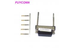 China Female V.35 Crimp Housing Connector with Metal Shell And Screws Lock supplier