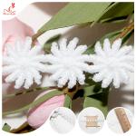 Poly Milk Tassel Fringe 3D Flower Lace Trims Accessory For Lace Dresses for sale