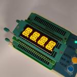 Ultra Bright Yellow 4 Digit 16 Segment Alphanumeric LED Display for Instrument Panel for sale