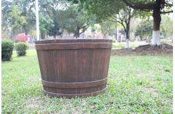 China Modern Lightweight Waterproof Round Fiber Clay Planter Reinforced Clay Planter supplier