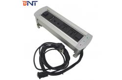 China The Silver  Aluminum Alloy Electric  Desk Flip Up Hidden Socket supplier