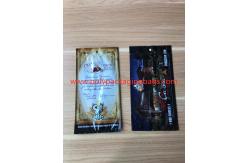 China Fashion Zipper Moisturizing Fresh Cigarette Plastic Bag With Transparent Window supplier