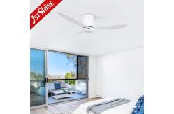 China 52 Plastic Ceiling Fan With Timer White Modern Low Profile Led Ceiling Fan supplier