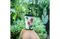 China Metal Flower Pots Garden Ornaments Round Shape Planters For Home supplier