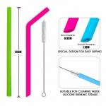 FDA Approved 25cm Long Folding Silicone Straws