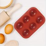 LFGB Approved Silicone Baking Moulds , OEM Silicone Sphere Mold Baking for sale