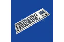 China Panel Mount Illuminated Metal Keyboard With 65 Backlight Keys And Integrated Touchpad supplier