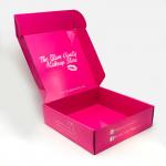 Cardboard Shipping Paper Corrugated Box Rose Pink For T Shirt for sale