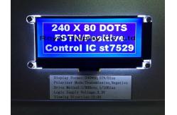 China 240X80 Cog IC St7529 Transflective LCD Display FStn FPC Parallel supplier