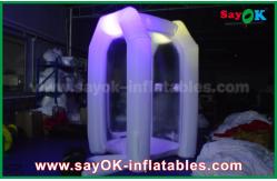 China Inflatable Game Custom White Commercial Inflatable Money Booth Led Lighting Inflatable Party Tent supplier