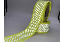 China Customizable Polyester Reflective Fabric Visibility Washable Roll 500 Cd/lux.m2 supplier