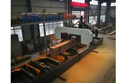 China Tree cutting machine price Hydraulic Sawmill, Automatic Big Log Sawing bandsaw machines supplier