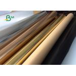 Natually Degradable Rio Red + Gold Washable Kraft Paper Fabric For Plant Bag for sale