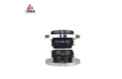 China Customization Double Sphere Flexible Rubber Joint with Carbon Steel Galvanized Flange Material supplier