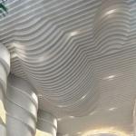 Acoustic Ceiling Metal Building Facades Aluminum Baffle Wave Ceiling for sale