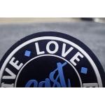 Screen Printing Clothing Microfiber Rubber Logo Patches for sale