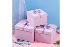 China Fashionable Custom Logo Packaging Boxes with Ribbon Bow-Tie and Paper Carton supplier