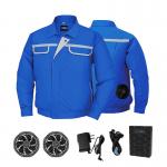 Unisex Lightweight Air Conditioning Coat Navy Blue Customized for sale