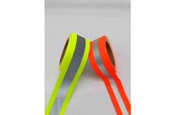 China Orange Reflective Fabric Tape Material Polyurethane Plastic Strips TPU Nylon Plastic Coated supplier