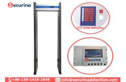 China 15 Watt Walk Through Body Temperature Scanner Non Touching Metal Detector supplier