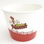 Eco Friendly Fried Chicken Paper Bucket , 85oz Disposable Paper Food Tubs for sale