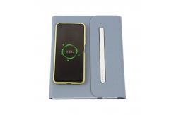 China Foldable Portable Wireless Charging Notebook Diary With Powerbank supplier