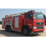 JP18 30250KG HOWO Water Tower Truck Water 10000L Class B Foam 2000L Mini Pumper Rescue for sale