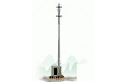 China Rapid Deployment Tower Monopole Red And White Hot Dip Galvanized supplier