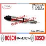 BOSCH 0445120316 Neutral Diesel Fuel Injector Assembly 0445120316 51101006147 For MAN Engine for sale