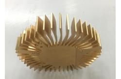 China Customzied Aluminum 6061 CNC Metal Stamping Anodizing Gold Laptop Cpu Cooler supplier