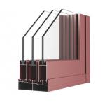 Soundproof Double Layer Tempered Glass Aluminum Window Extrusion Profiles for sale