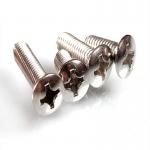 Zinc Coated DIN SUS304 Stainless Steel Pan Head Screws M5 50mm Screws For Lamps for sale