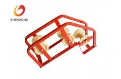 China Edge Mount Manhole Lead In Cable Roller Guide Roller Trench Roller supplier