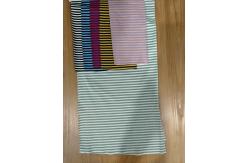 China Comfortable And Hygroscopic Soft Durable Striped Knit Fabric For T-Shirt supplier