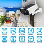 Outdoor 1080P Solar Security Camera 4G Practical Two Way Audio