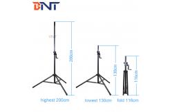 China with aluminum alloy tray 116cm fold length professional tripod stand supplier