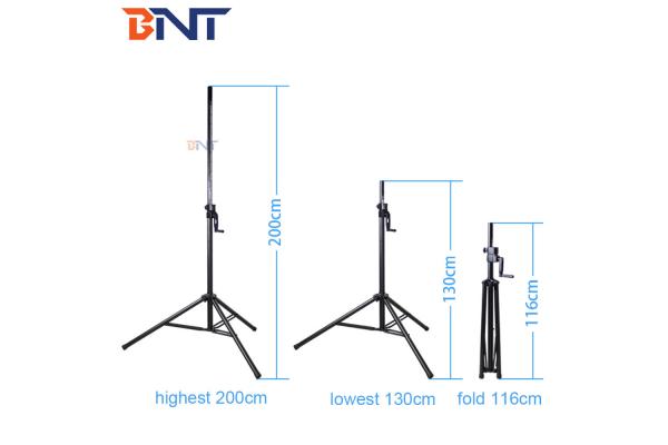 with aluminum alloy tray 116cm fold length professional tripod stand