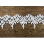 Wedding Guipure Polyester Lace Trim Azo Free DTM Dyeing Color For Bridal Dress for sale