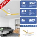 Energy Saving 230V LED 64 Inch Ceiling Fan With Light And Remote