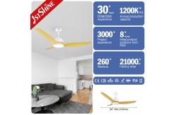 China Energy Saving 230V LED 64 Inch Ceiling Fan With Light And Remote supplier
